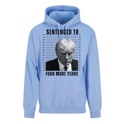 Sentenced To Four More Years Funny President Mugshot Unisex Surf Hoodie