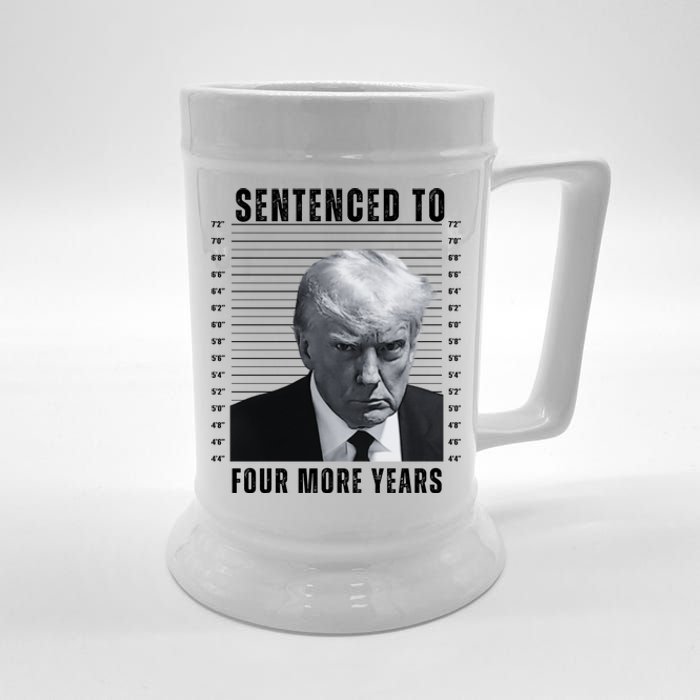 Sentenced To Four More Years Funny President Mugshot Beer Stein