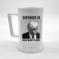 Sentenced To Four More Years Funny President Mugshot Beer Stein