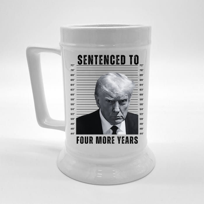 Sentenced To Four More Years Funny President Mugshot Beer Stein