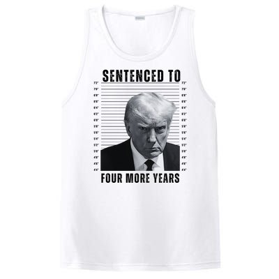 Sentenced To Four More Years Funny President Mugshot PosiCharge Competitor Tank