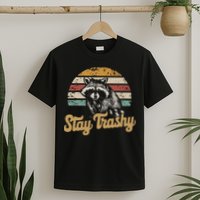 Stay Trashy Funny Opossum Raccoon Internet Memes Funny Meme T-Shirt
