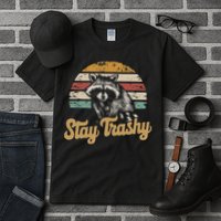 Stay Trashy Funny Opossum Raccoon Internet Memes Funny Meme Tall T-Shirt