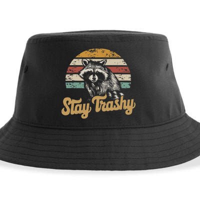 Stay Trashy Funny Opossum Raccoon Internet Memes Funny Meme Sustainable Bucket Hat