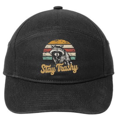 Stay Trashy Funny Opossum Raccoon Internet Memes Funny Meme 7-Panel Snapback Hat