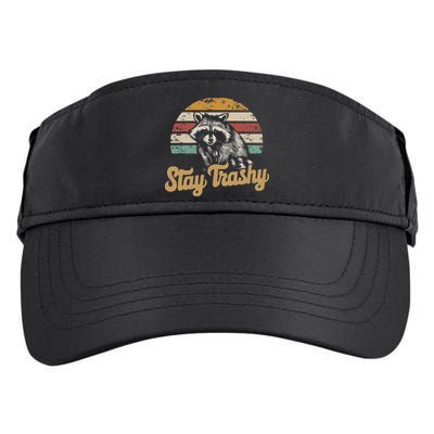 Stay Trashy Funny Opossum Raccoon Internet Memes Funny Meme Adult Drive Performance Visor
