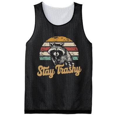 Stay Trashy Funny Opossum Raccoon Internet Memes Funny Meme Mesh Reversible Basketball Jersey Tank