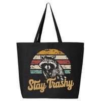 Stay Trashy Funny Opossum Raccoon Internet Memes Funny Meme 25L Jumbo Tote