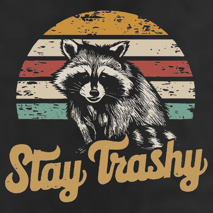 Stay Trashy Funny Opossum Raccoon Internet Memes Funny Meme Golf Towel