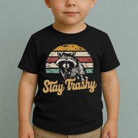 Stay Trashy Funny Opossum Raccoon Internet Memes Funny Meme Toddler T-Shirt