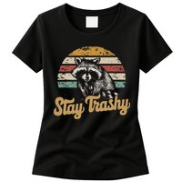 Stay Trashy Funny Opossum Raccoon Internet Memes Funny Meme Womens T-Shirt