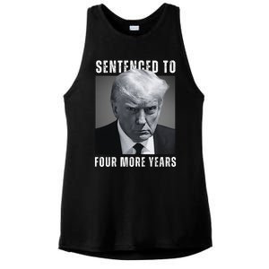 Sentenced To Four More Years Funny Mugshot Ladies PosiCharge Tri-Blend Wicking Tank