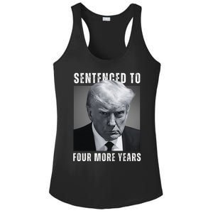 Sentenced To Four More Years Funny Mugshot Ladies PosiCharge Competitor Racerback Tank