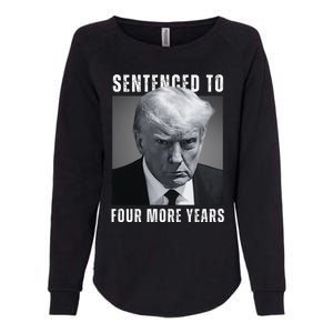 Sentenced To Four More Years Funny Mugshot Womens California Wash Sweatshirt