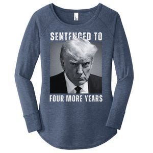 Sentenced To Four More Years Funny Mugshot Women's Perfect Tri Tunic Long Sleeve Shirt