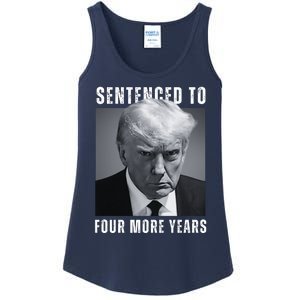 Sentenced To Four More Years Funny Mugshot Ladies Essential Tank