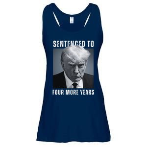 Sentenced To Four More Years Funny Mugshot Ladies Essential Flowy Tank