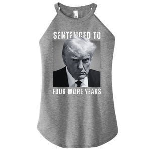 Sentenced To Four More Years Funny Mugshot Women's Perfect Tri Rocker Tank