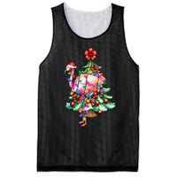 Summer Tropical Flamingo Santa Hat Christmas In July Mesh Reversible Basketball Jersey Tank