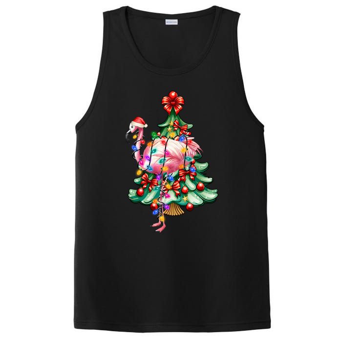 Summer Tropical Flamingo Santa Hat Christmas In July PosiCharge Competitor Tank