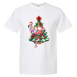 Summer Tropical Flamingo Santa Hat Christmas In July Garment-Dyed Heavyweight T-Shirt