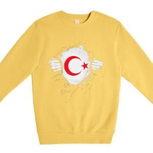 Supper Turkey Flag Turkey Country Premium Crewneck Sweatshirt