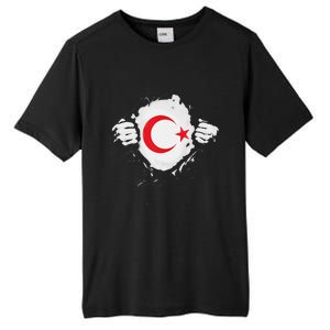 Supper Turkey Flag Turkey Country Tall Fusion ChromaSoft Performance T-Shirt