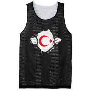 Supper Turkey Flag Turkey Country Mesh Reversible Basketball Jersey Tank