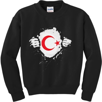 Supper Turkey Flag Turkey Country Kids Sweatshirt