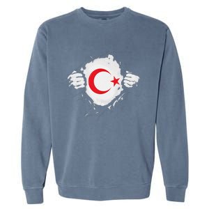 Supper Turkey Flag Turkey Country Garment-Dyed Sweatshirt