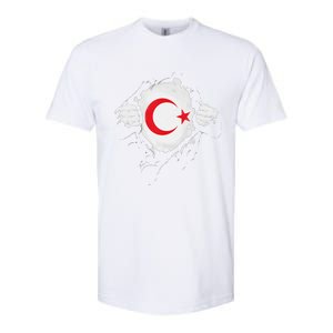 Supper Turkey Flag Turkey Country Softstyle CVC T-Shirt