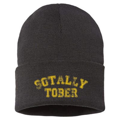 Sotally Tober Funny Alcohol Sustainable Knit Beanie