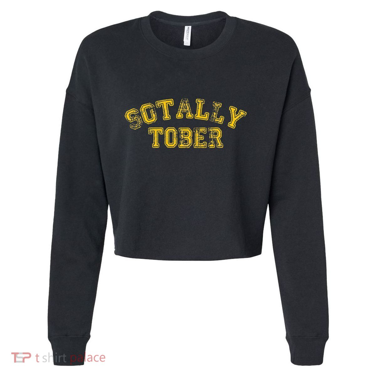 Sotally Tober Funny Alcohol Cropped Pullover Crew
