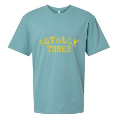 Sotally Tober Funny Alcohol Sueded Cloud Jersey T-Shirt