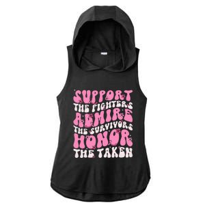 Support The Fighters Admire The Survivors Honor The Taken Ladies PosiCharge Tri-Blend Wicking Draft Hoodie Tank