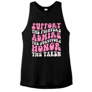 Support The Fighters Admire The Survivors Honor The Taken Ladies PosiCharge Tri-Blend Wicking Tank