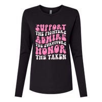 Support The Fighters Admire The Survivors Honor The Taken Womens Cotton Relaxed Long Sleeve T-Shirt