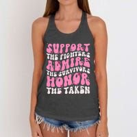 Support The Fighters Admire The Survivors Honor The Taken Women's Knotted Racerback Tank