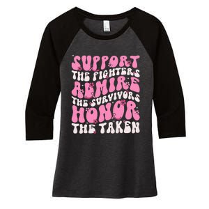 Support The Fighters Admire The Survivors Honor The Taken Women's Tri-Blend 3/4-Sleeve Raglan Shirt