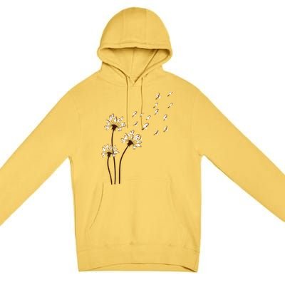 Shih Tzu Flower Fly Dandelion For Dog Mama Dog Lover Premium Pullover Hoodie