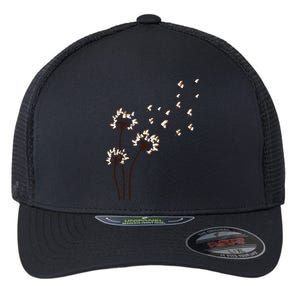 Shih Tzu Flower Fly Dandelion For Dog Mama Dog Lover Flexfit Unipanel Trucker Cap