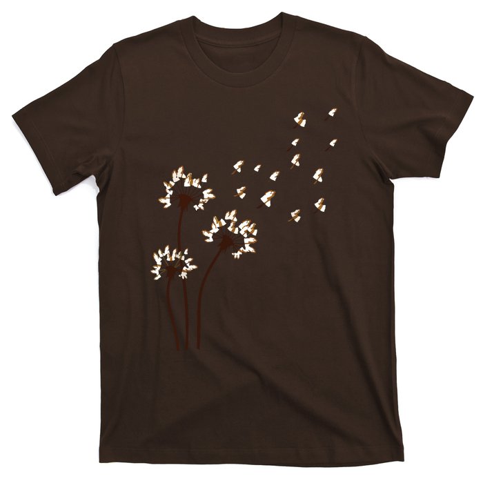 Shih Tzu Flower Fly Dandelion For Dog Mama Dog Lover T-Shirt