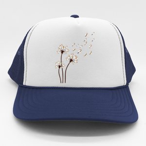 Shih Tzu Flower Fly Dandelion For Dog Mama Dog Lover Trucker Hat