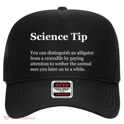 Science Tip Funny Meaning Quote High Crown Mesh Back Trucker Hat