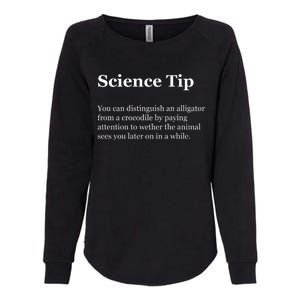 Science Tip Funny Meaning Quote Womens California Wash Sweatshirt