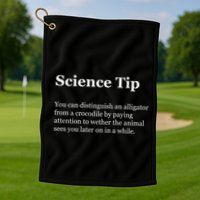 Science Tip Funny Meaning Quote Golf Towel