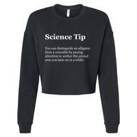 Science Tip Funny Meaning Quote Cropped Pullover Crew