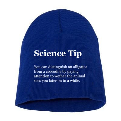 Science Tip Funny Meaning Quote Short Acrylic Beanie