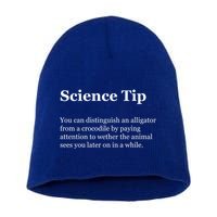 Science Tip Funny Meaning Quote Short Acrylic Beanie