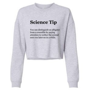 Science Tip Funny Meaning Quote Cropped Pullover Crew